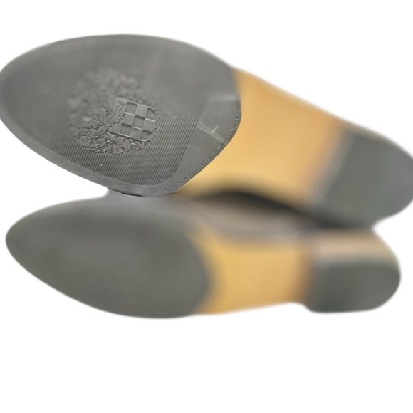 Vince Camuto Taupe Over the Knee Boots side zip back tie round toe size 10 - Picture 7 of 9